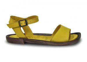 Páskové sandálky Camore 125 s otevřenou špičkou ,,peep toe" , žlutá | 37, 39