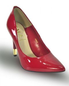 kožená a atestovaná obuv Krásné červené kalsické 2062 kožené lodičky SALA