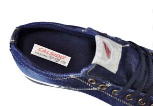 kožená a atestovaná obuv Riflové pánské tenisky 2001 Calsido