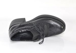 kožená a atestovaná obuv Kožené dámské polobotky Erdo 1620, černé