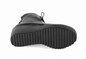 kožená a atestovaná obuv Zimní kotníčkové boty na klínku "BUENO " 301 - dvojí zapínání