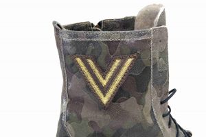 kožená a atestovaná obuv Kožené zimní kotníkové boty Army "203", dvojí zapínání Exquisite