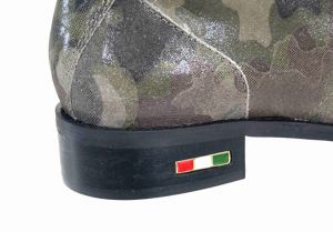 kožená a atestovaná obuv Kožené zimní kotníkové boty Army "203", dvojí zapínání Exquisite