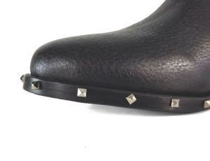 kožená a atestovaná obuv Luxusní vysoký kozačky 18571 s vázáním CRUX
