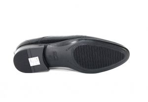 kožená a atestovaná obuv Kožená pánská obuv Lavaggio 1615, černá lesklá