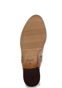 kožená a atestovaná obuv Exkluzivní kožené polo-kozačky JUMBO 2121 s perforací Exquisite