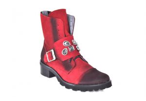 Zimní kotníkové boty Luxurious 1004, červené | 40