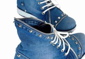 kožená a atestovaná obuv Riflové kotnikové boty Star Bluemoon 5030 Starbluemoon