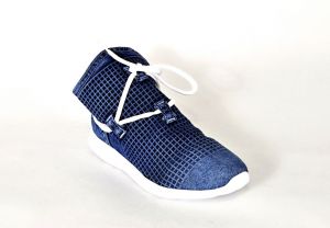 Designové jeans kotníkové boty „Emani“  119-09-16 s dekorativním šněrováním | 36