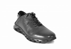 Kožené pánské sportovní boty 4141, černé | 39, 40 , 41, 42, 43, 44