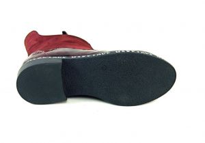 kožená a atestovaná obuv Luxusní vínové kožené kotníčkové boty „Emani 546“
