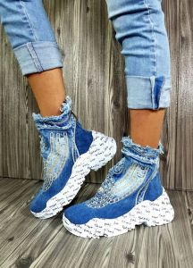 Riflové kotníkové Sneakersi  | 36, 37, 38, 39, 40