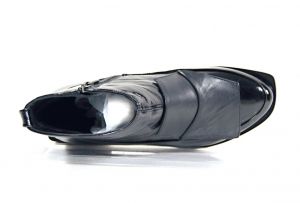 kožená a atestovaná obuv Dámské zateplené kotníčkové kožené boty „Marcella“ 731, černé