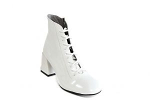 kožená a atestovaná obuv Luxusní kotníčkové kožené boty „7504“ bílé By Can Shoes