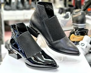 kožená a atestovaná obuv Trendy kožené kotníkové boty BAY-CAN „26“ černé bay can