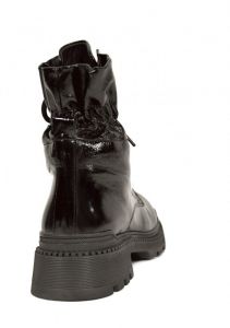 kožená a atestovaná obuv Černé farmářky zateplené, 92800-M2 Donna Style
