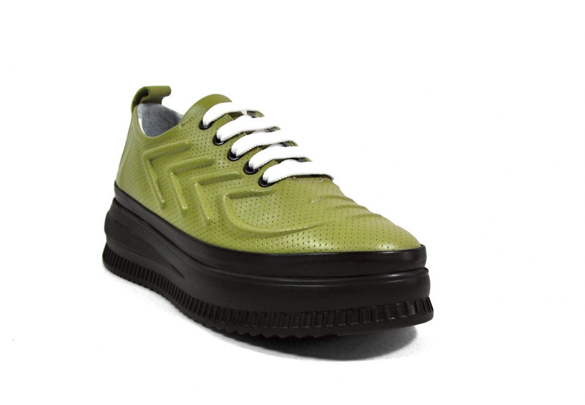 kožená a atestovaná obuv Dámské luxusní kotníkové boty „MarcellaShoes“ 565, olivové