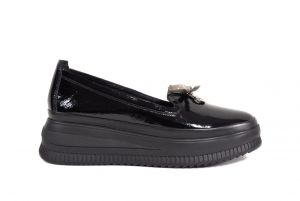 kožená a atestovaná obuv Dámské luxusní kožené mokasíny „MarcellaShoes“ 510-1, černé