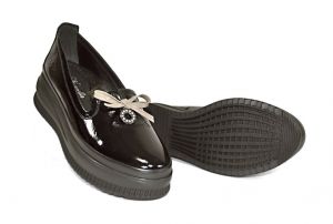 kožená a atestovaná obuv Dámské luxusní kožené mokasíny „MarcellaShoes“ 510-1, černé
