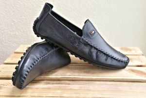 Luxusní pánské mokasíny „Bobert shoes“, černé, 1590 | 39, 40, 42, 43, 44, 45