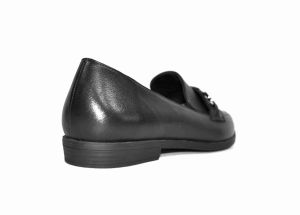 kožená a atestovaná obuv Dámské černé kožené polobotky “Marcella 727-915“