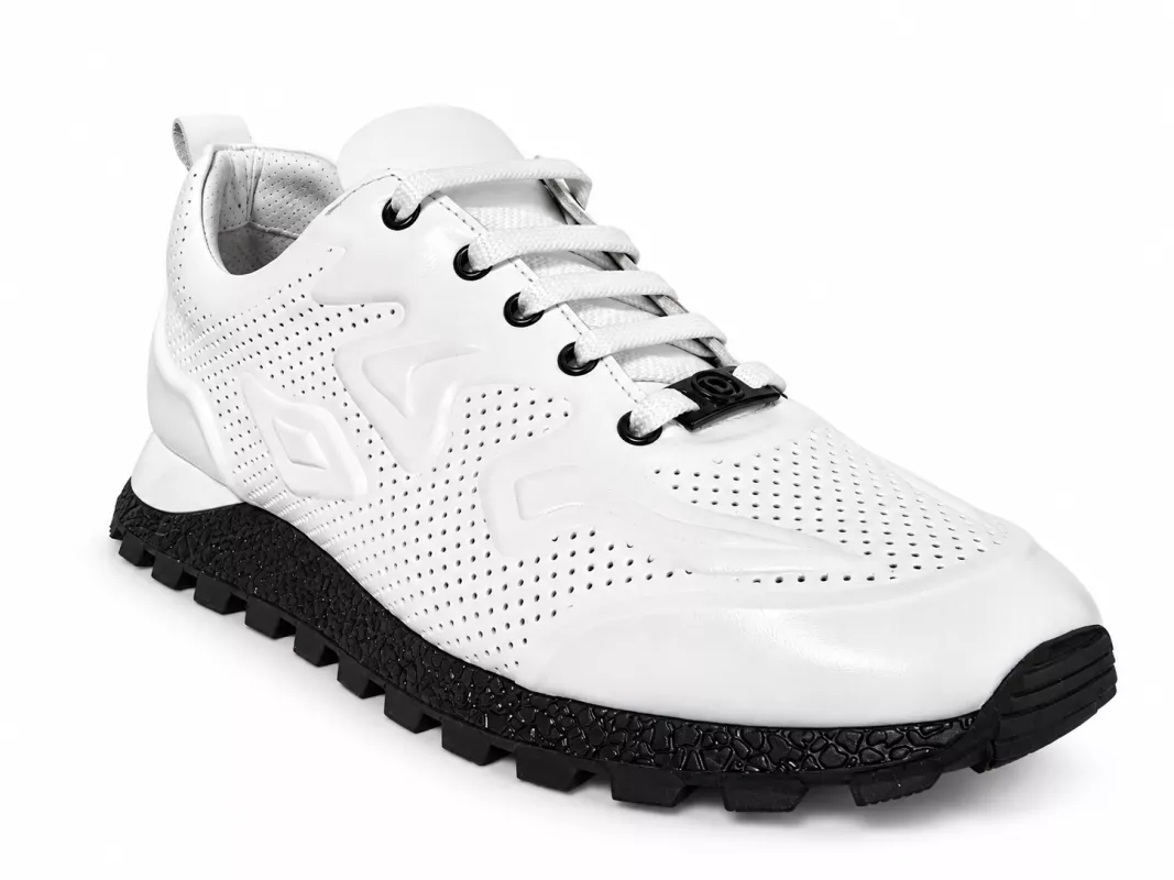 kožená a atestovaná obuv Luxsusní bílé tenisky “ Marcella shoes“ 774