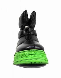 kožená a atestovaná obuv Originální kotníčkové kožené boty „40-02“ černé Arsima