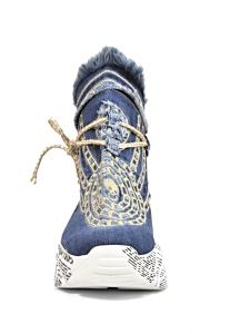 kožená a atestovaná obuv Riflové kotníkové Sneakersi 551-45 Starbluemoon