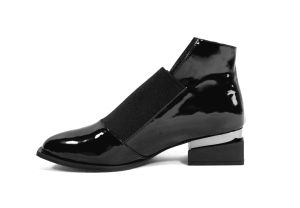 kožená a atestovaná obuv Trendy kožené kotníkové boty BAY-CAN „26“ černé Bay can
