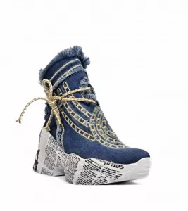 Riflové kotníkové Sneakersi  551-45 | 36, 37, 38, 39, 40