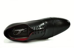 kožená a atestovaná obuv Kožená pánská obuv Lavaggio 1601, černá
