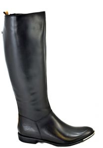 kožená a atestovaná obuv Luxusní dámské zimní kozačky Carinii B.1460, černá