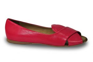 Kožené sandálky Bueno s otevřenou špičkou ,,peep toe", bílé, světle růžovofialové, tmavě růžové | 36 Bílá, 38 Bílá, 36 růžovofialové, 37 růžovofialové, 39 růžovofialové
